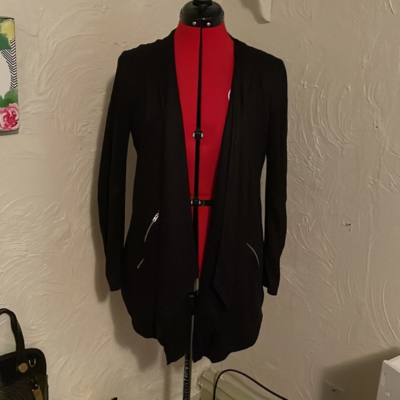 Black draped jacket - Picture 1 of 14